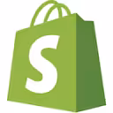 Shopify green shopping bag logo icon