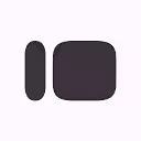 Dark rounded shapes forming abstract logo design